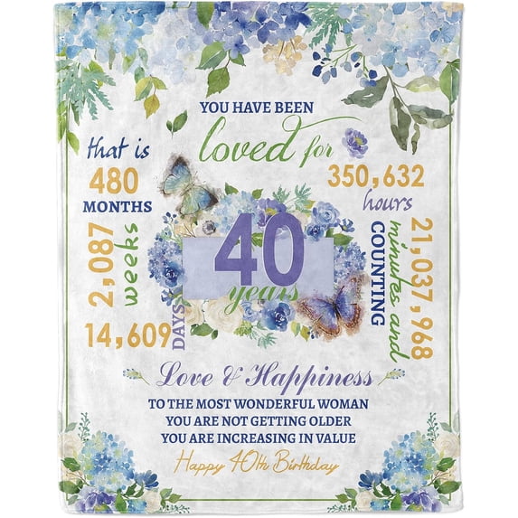 70th Birthday Gifts Women,1954 Birthday Gift for Her, Gift to Wife Friend Sister Mom Grandma for 70th Birthday Gift, Fleece Sofa Throw Blanket - 50 * 60in