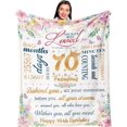 thumbnail image 1 of 70th Birthday Gifts for Women, 70 Birthday Gifts Women, 70 Year Old Birthday Gifts for Women, Gifts Blanket 60 x 50 for 70 Year Old Woman, Happy 70th Birthday Decorations, Cheers to 70 Years, 1 of 6
