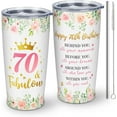 thumbnail image 1 of 70th Birthday Gifts for Women, 70 Year Old Birthday Gifts for Women, 1953 Birthday Gifts for Women, 70th Birthday Gifts for Mom Tumbler With Lid and Straw 20oz 1pc, 1 of 6