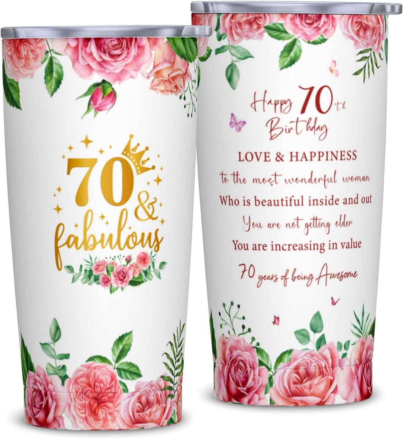 70th Birthday Gifts for Women Gifts for 70 Year Old Woman 70th Birthday 20oz Tumbler 1954 Birthday Gifts for Women 70th Birthday Gift Ideas 70 Year Old Gifts for Women Walmart
