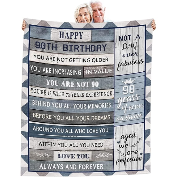 70th Birthday Gifts for Women Men, 70th Birthday Throw Blankets 50x60 Inch 70th Birthday Gifts Ideal for Her Him, 1954 Bed Blanket Gift for Parents Husband Wife