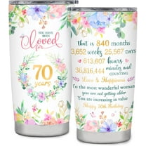 70th Birthday Gifts for Women, 70th Birthday Tumbler Gift Ideas, Happy 70 Year Old Birthday Gift for Mom Grandma Sister, 1953 Birthday Gifts, 70th Birthday Decorations for Women Her-20 OZ