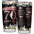 thumbnail image 1 of 70th Birthday Gifts for Women Tumbler,Gifts for 70 Year Old Woman,70th Birthday Decorations,70th Birthday Gifts,1954 Birthday Gifts for Women,Her,Sister,Friends,Coffee Tumbler 20oz, 1 of 6