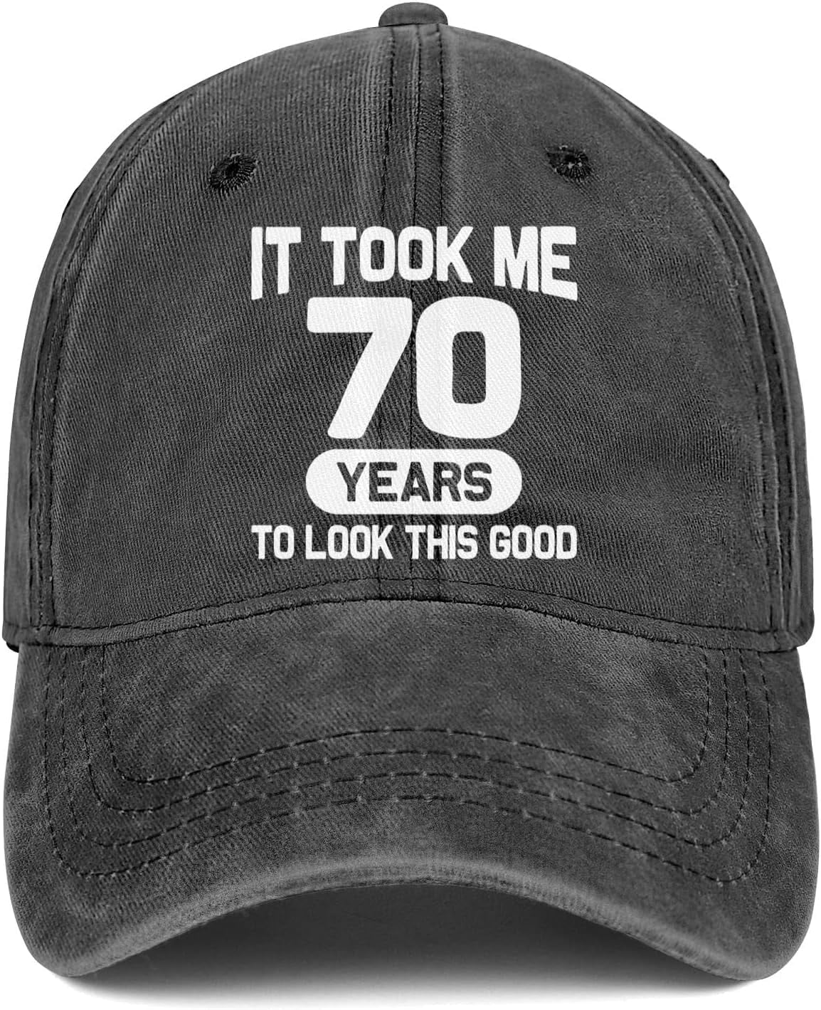 Father's Day Gift 70th Birthday Gifts for Men Women 70 Year Old Gifts Decorations Took Me 70 Years to Look This Good Washed Cotton Hat