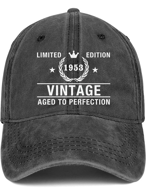 70th Birthday Gifts for Men Women Hats 1953 Vintage 70 Year Old Embroidered Baseball Cap
