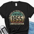 thumbnail image 1 of 70th Birthday Men's T-Shirt, 1955 Shirt For Him, 70th Birthday Gifts For Me, 1 of 2