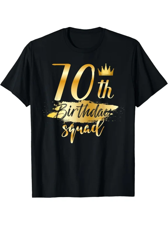 70th Birthday Squad 70 Year Old Bday Family Party Crew Group T-Shirt Gift for Da