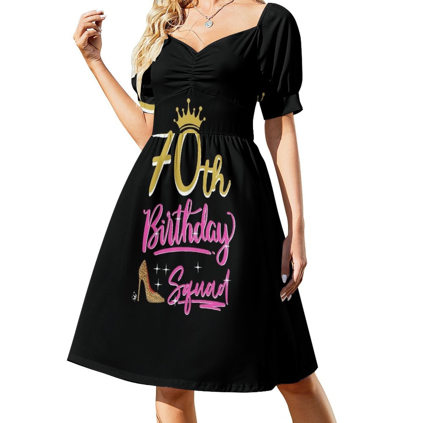 birthday squad dresses Black Party Wear Birthday Dress | Dreaming Of You Ruffle Dress | Size M | Ellae Lisquè
