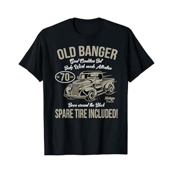 70th Birthday T-Shirt Vintage Old Banger 70 years old Gift