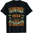 thumbnail image 1 of 70th Birthday Tee Vintage Legends Born In 1954 70 Years Old T-Shirt, 1 of 3