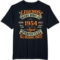thumbnail image 1 of 70th Birthday Tee Vintage Legends Born In 1954 70 Years Old T-Shirt, 1 of 3