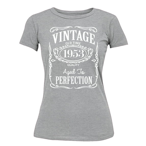 70th Birthday VINTAGE 1953 Women's T-shirt, 3XL, H. Grey