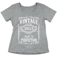 thumbnail image 1 of 70th Birthday VINTAGE 1953 Women's V-neck, 2XL, Heather Grey, 1 of 3