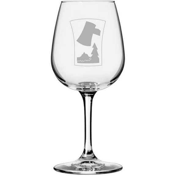 70th Infantry Division Military Etched 12.75oz All Purpose Libbey Wine Glass