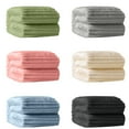 thumbnail image 1 of 70x100cm Ribbed Throw Thick Blanket Soft Warm Cozy All Season Comfort For Couch Bed Sofa And Indoor Outdoor Use Random Shipp Ing (6 Styles) Sweater Throw Blanket Fuzzy Lap Blanket Fuzzy Blanket Twin, 1 of 9