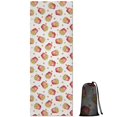 thumbnail image 1 of 70x26 Inch Yoga Towel, Sweat Absorbent Non-Slip Mat for Hot Yoga, Pilates & Fitness,French Fries Red Box White Orange Dot Pattern, 1 of 5
