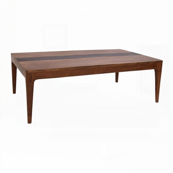 70x35x30" Acacia Wood Dining Table with Live-Edge Detail