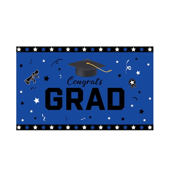 70x44 Inch Graduation Party Banner Large Congrats Grad Backdrop for Campus Celebration High School University Ceremony Courtyard Ornaments Indoor Background Fabric