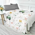 thumbnail image 1 of 70x55 Inches Glow in The Dark Blanket Cozy Throw Camping Blankets for Home and Outdoor Use Cute Farmyard Pattern, 1 of 8