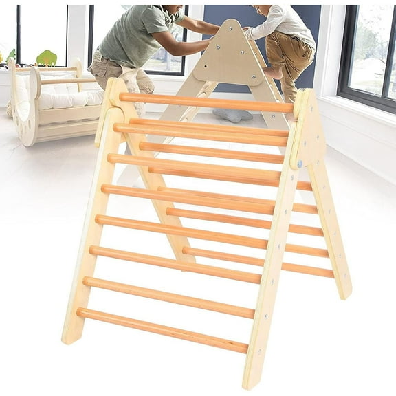 70x70x60CM Foldable Climbing Triangle Climbing Ladder for Infants Young Toddlers