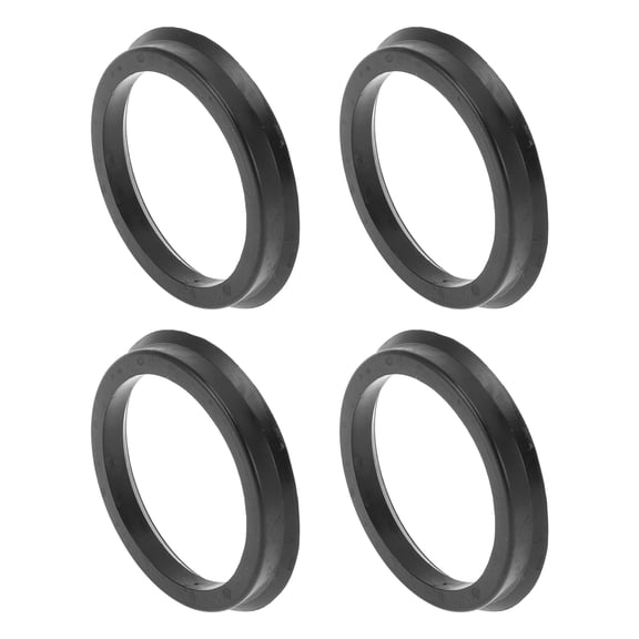 Unique Bargains Car Wheel Hub Centric Rings Black Polycarbonate Wheels Center Shaft Shock Absorbing Hubrings 4 Pcs OD 71.1mm to ID 58.6mm