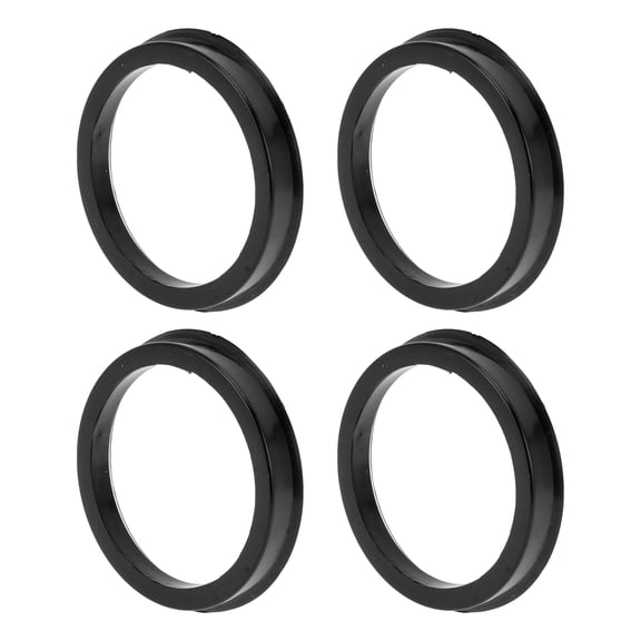 Unique Bargains Car Wheel Hub Centric Rings Black Polycarbonate Wheels Center Shaft Shock Absorbing Hubrings 4 Pcs OD 71.1mm to ID 59.1mm