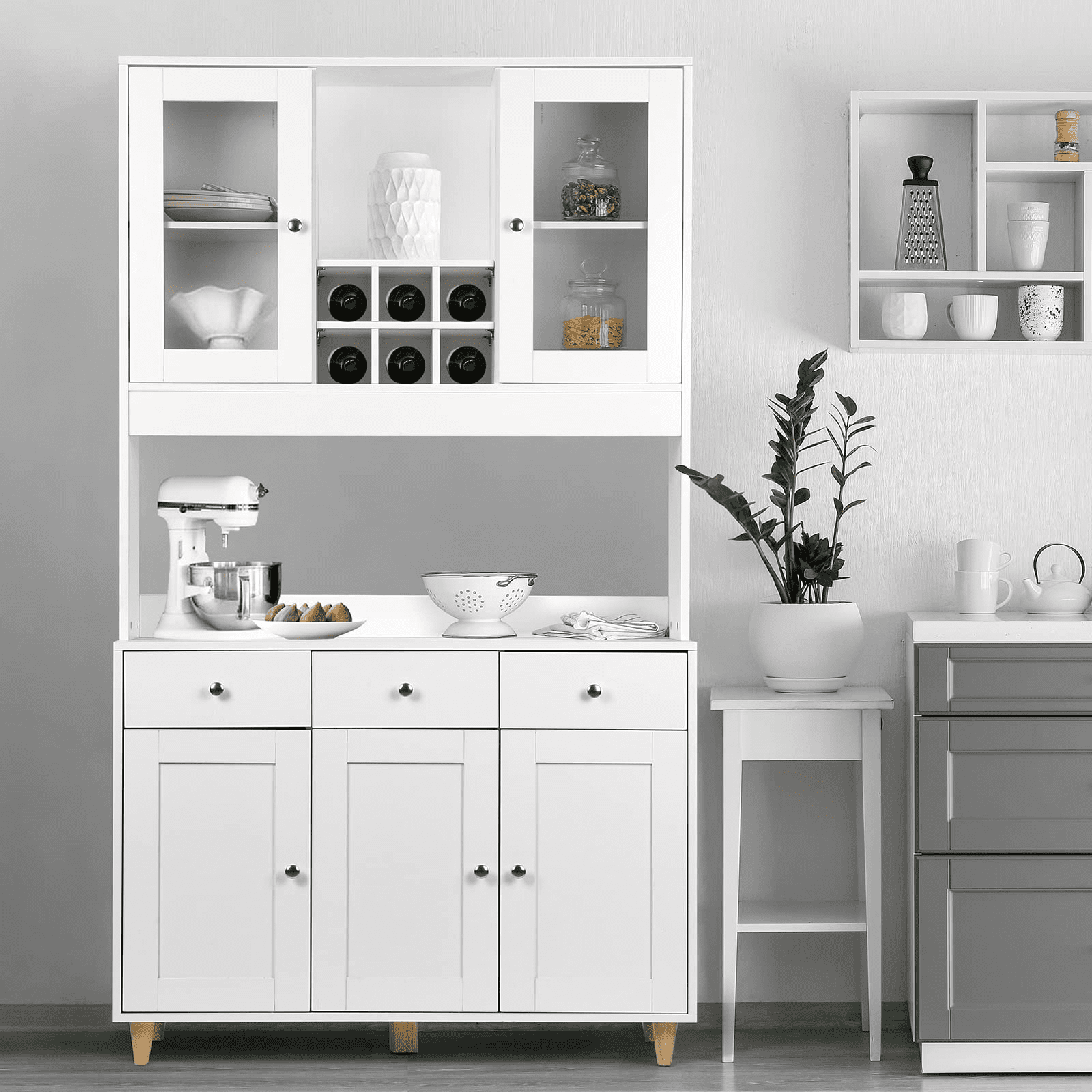 large kitchen cabinet