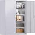 71" Locking File Metal Storage with 2 Doors and 4
