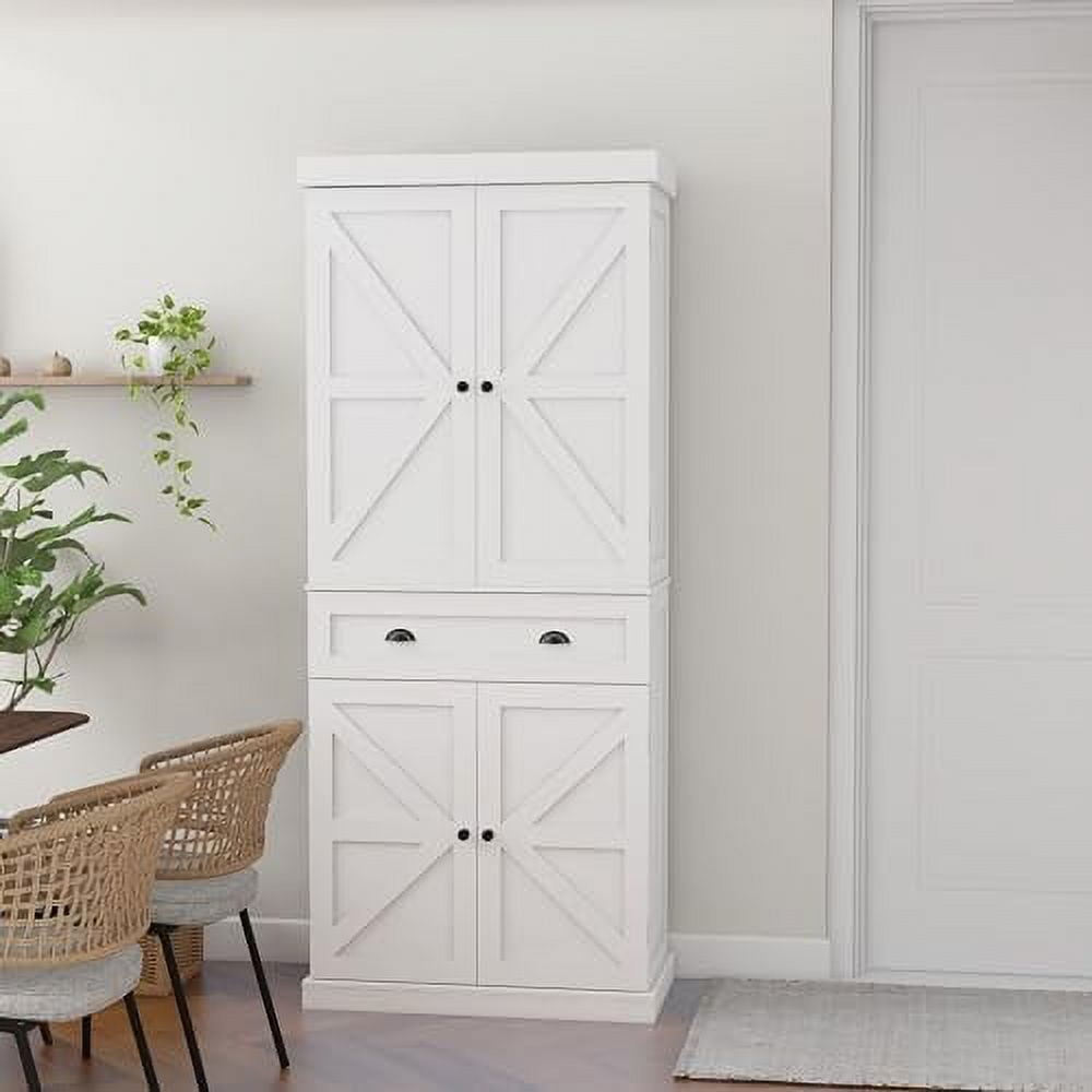 71" Pantry Kitchen Hutch Buffet Sideboard Oven Countertop