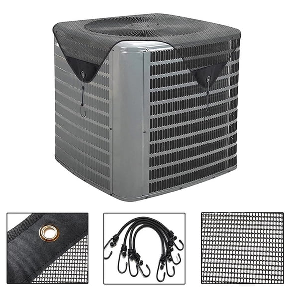71*71CM Central Air conditioner Covers for Outside, Larger Mesh AC Unit Covers Outdoor - Top Universal Defender (Mesh,)
