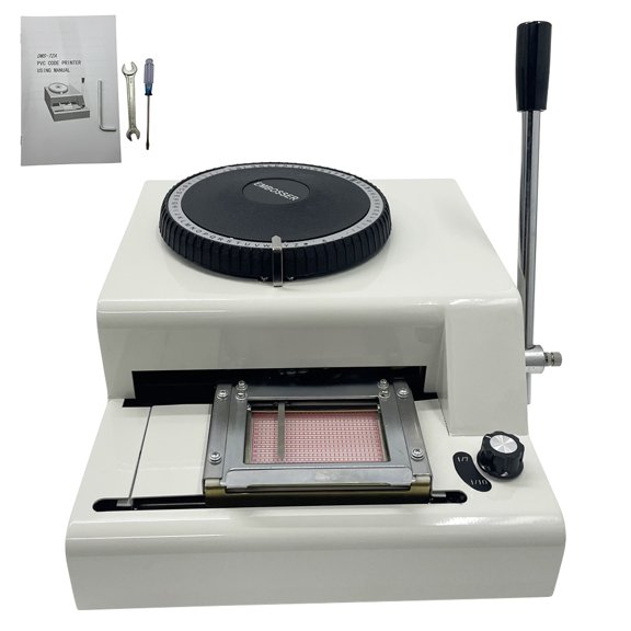 71 Characters Convex Embosser Manual PVC Embossing Machine