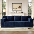 thumbnail image 1 of 71" Corduroy Boneless Loveseat Sofa, Modern 3-Seater Cloud Couch with Memory Foam & 3 Pillows, No Assembly Required, 1 of 9
