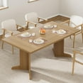thumbnail image 1 of 71" Dining Table for 6 to 8 People, Modern Dinner Table with Unique Wooden Legs, Rectangle Dining Table for Kitchen, Dining Room & Living Room, 1 of 7