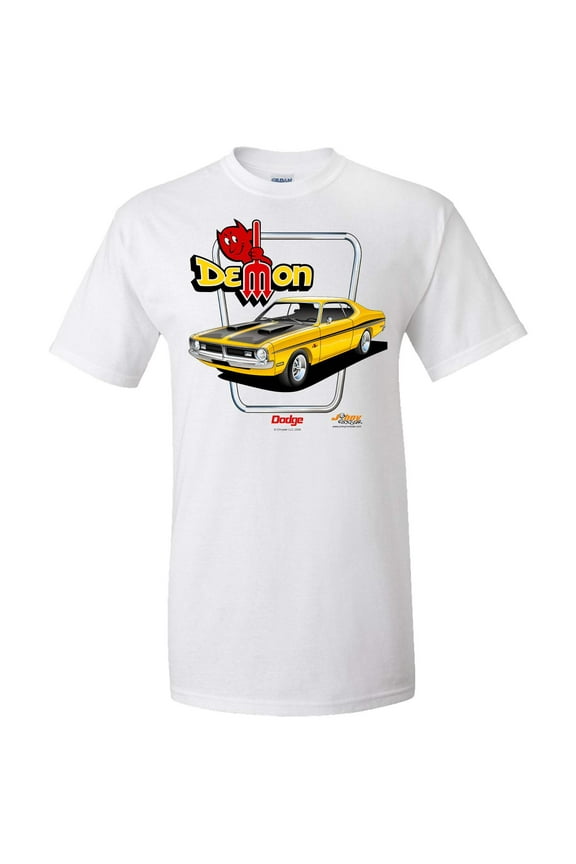 71 Dodge Demon Mopar Men's Tshirt (Licensed) Johny Rockstar Brand