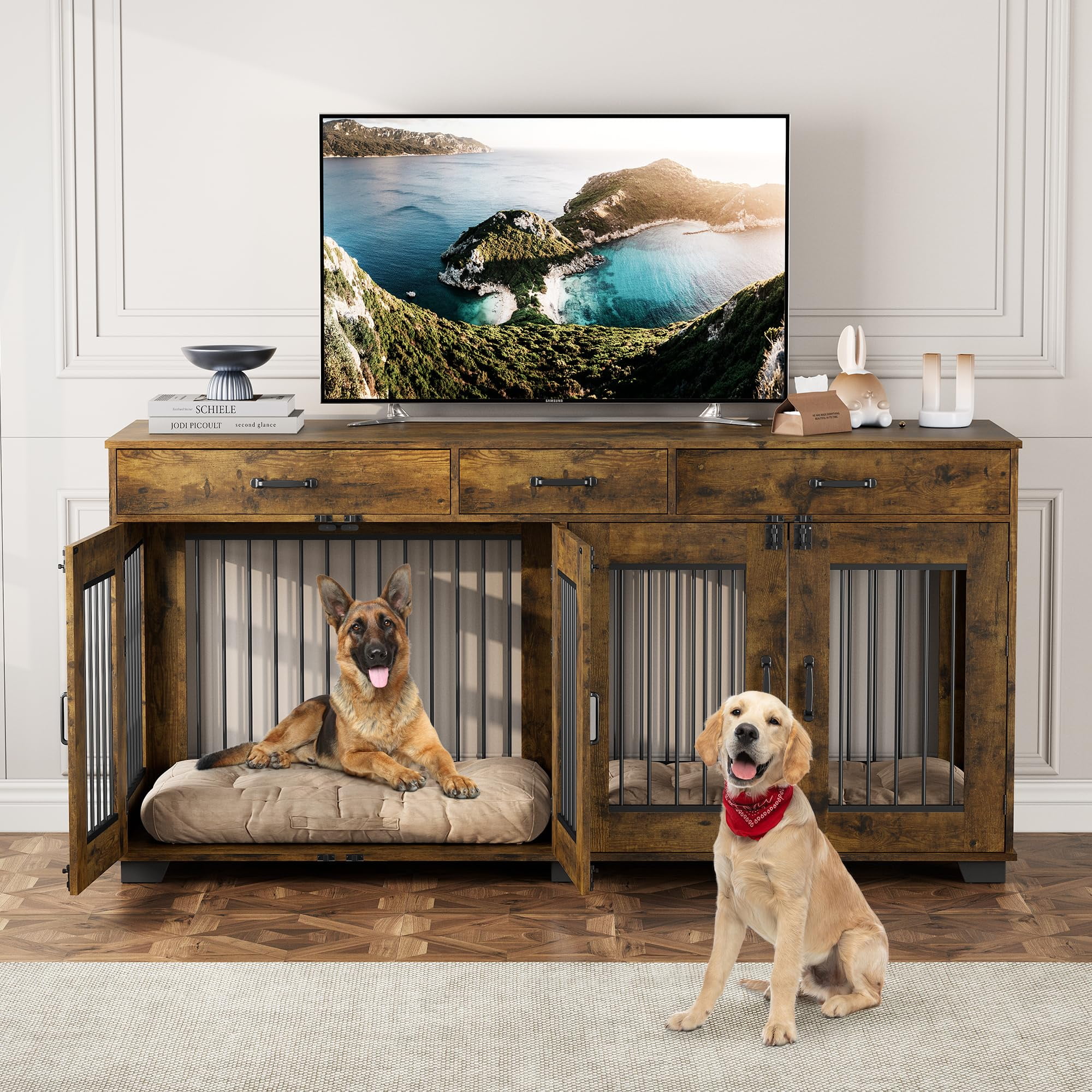Tv Stand Dog Kennel