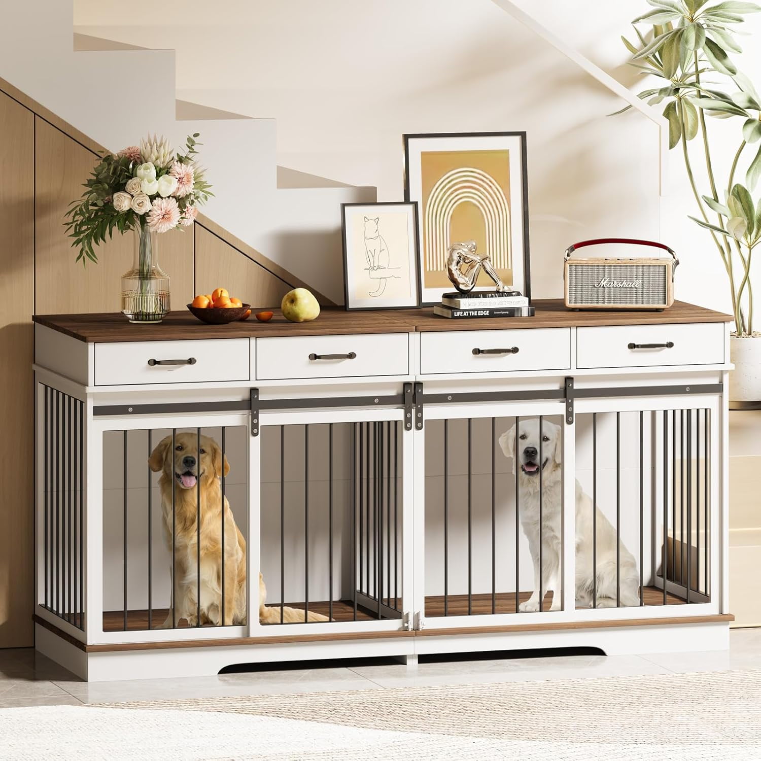 Extra large double dog kennel hot sale