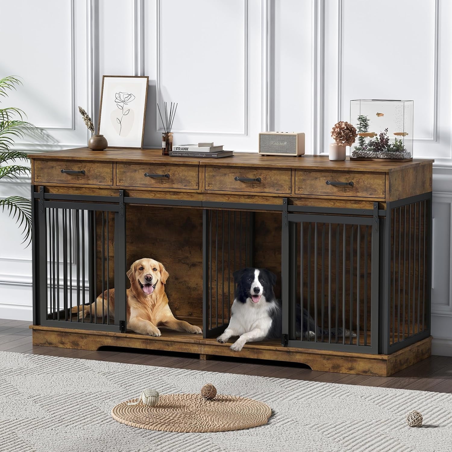 Large Dog Bed Designer Dog Crates Furniture Custom Dog Bed