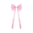 thumbnail image 1 of 71" Extra Large Satin Christmas Tree Topper Bow – Festive Holiday Tree Bow, Elegant Christmas Decoration, Oversized Ribbon Bow for Xmas Tree, Mantel, Wreath, Party & Home Décor (Pink), 1 of 3