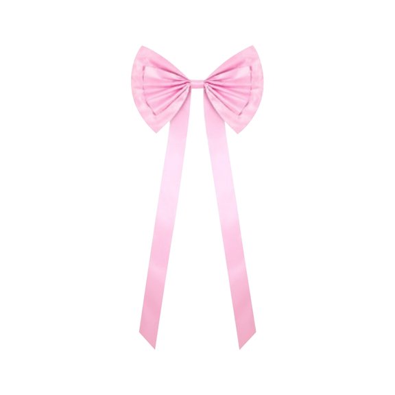 71" Extra Large Satin Christmas Tree Topper Bow – Festive Holiday Tree Bow, Elegant Christmas Decoration, Oversized Ribbon Bow for Xmas Tree, Mantel, Wreath, Party & Home Décor (Pink)