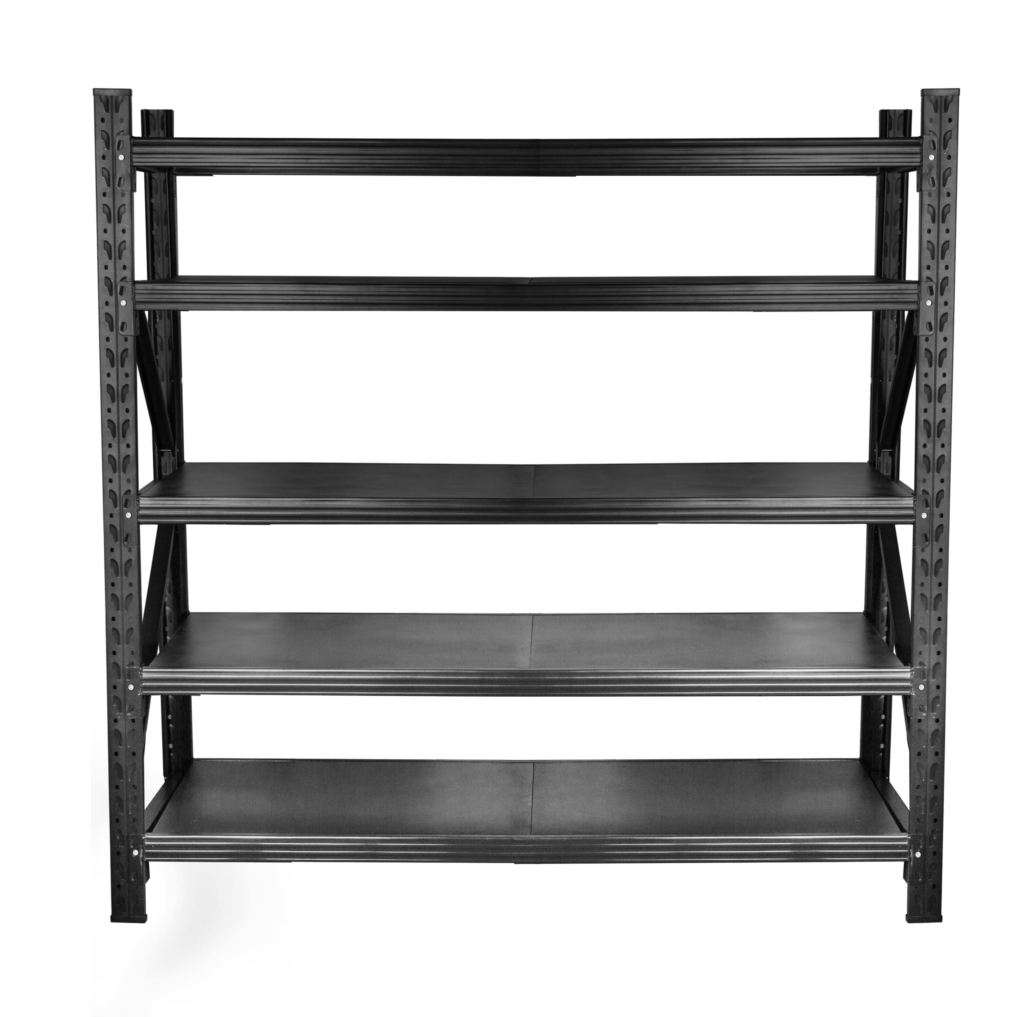 71"H Heavy Duty Garage Shelving 5 Tier Adjustable Metal Storage Shelves