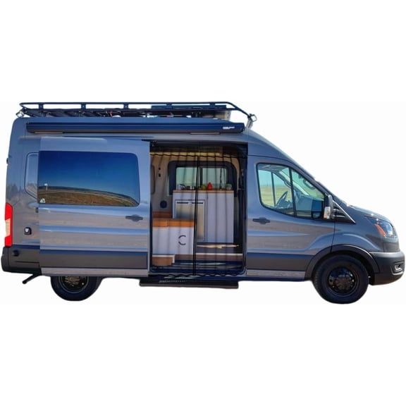 71''H x 59''W Magnetic Van Bug Screen Fit for Mercedes Sprinter Ford Transit Ram Promaster Side Door, Sliding Door Magnetic Mosquito Net for Van