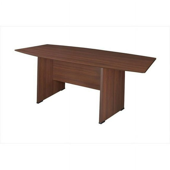 71 In. Boat Shaped Table Featuring Lockdowel Assembly - Java