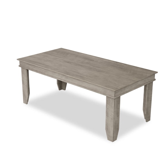 71 Inch Farmhouse Dining Table, 6 ft Large Rectangular Wooden Sturdy Frame Table, Seats 6-8 People for Dining Room & Kitchen - Gray