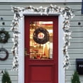 thumbnail image 1 of 71 Inch Flocked Christmas Garland with Pine Cones - Dense Artificial White Green Pine Needle Garland, Frosted Faux Pine Rattan for Mall Windows, Mantle, Stairs & Indoor Outdoor Holiday Decor, 1 of 7