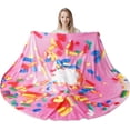 thumbnail image 1 of 71 Inch Pink Donut Blanket for Adult and Kids, for Women Mom Teens, Funny Food Blanket Gifts for Everyone, 1 of 4