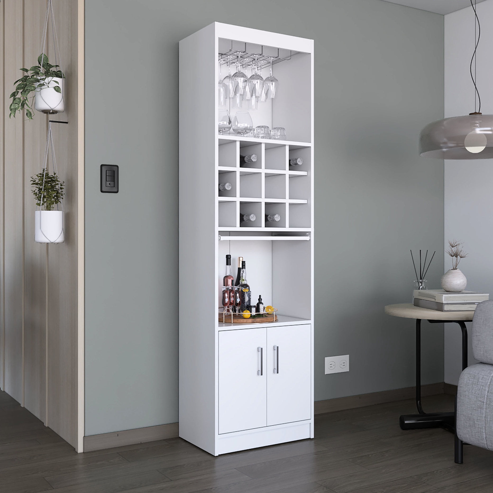 Tall Narrow Bar Cabinetnull