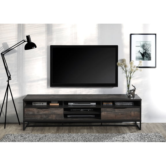 71" L Rustic Gray TV Stand
