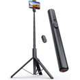thumbnail image 1 of 71" Phone Tripod, NT79 Extendable Selfie Stick with 1/4" Camera Mount for Cell Phone＆Camera, Phone Tripod Stand Holder with Remote Compatible with iPhone Android, Camera, 1 of 3