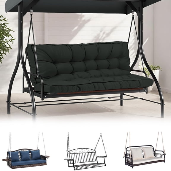 70" Porch Swing Cushion ,Waterproof Patio Glider Cushions, 4in thick, Fade resist 2/3 Seater Replacement Bench Cushions for Outdoor Furniture
