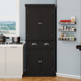 71" Sideboard Buffet Kitchen Pantry Storage with 4